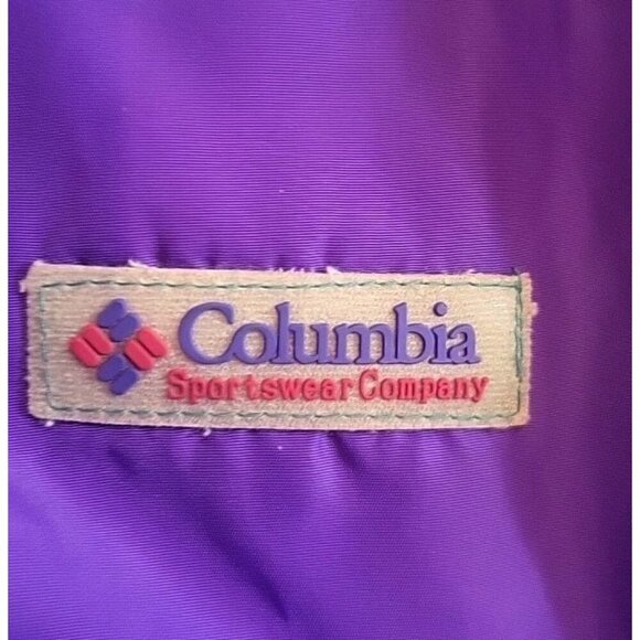 Vintage 90s Columbia Sportswear Powder Keg 3 in 1 Ski Jacket Coat Sz L Teal Purp - Picture 13 of 13